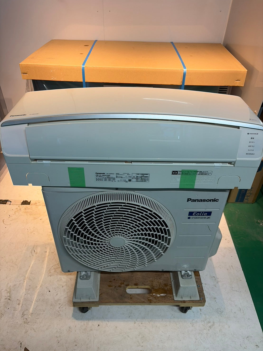 612　Panasonic　2018年製　10～12畳用　CS-28HEXBK　ナノイーX搭載！